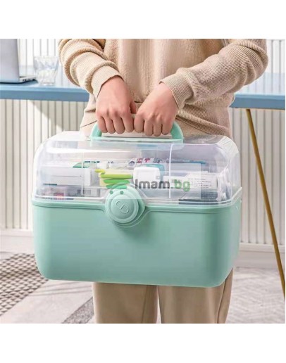 Голям куфар за лекарства органайзер